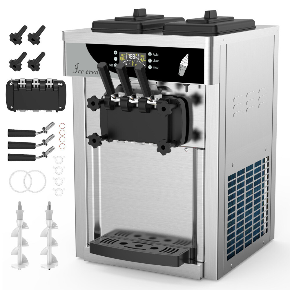 Commercial Ice Cream Maker Machine 30L/H Countertop soft serve Ice Cream Machine