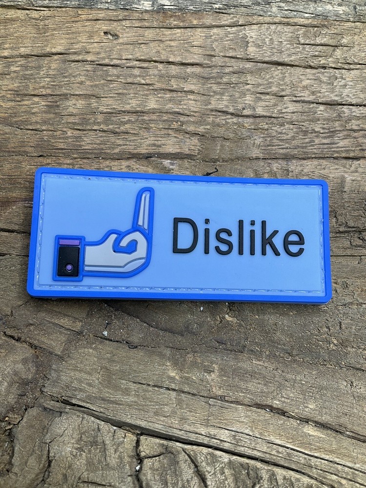 Patch PVC Tactical Morale HOOK-3D PVC Dislike Like Comedy Humor Middle Finger
