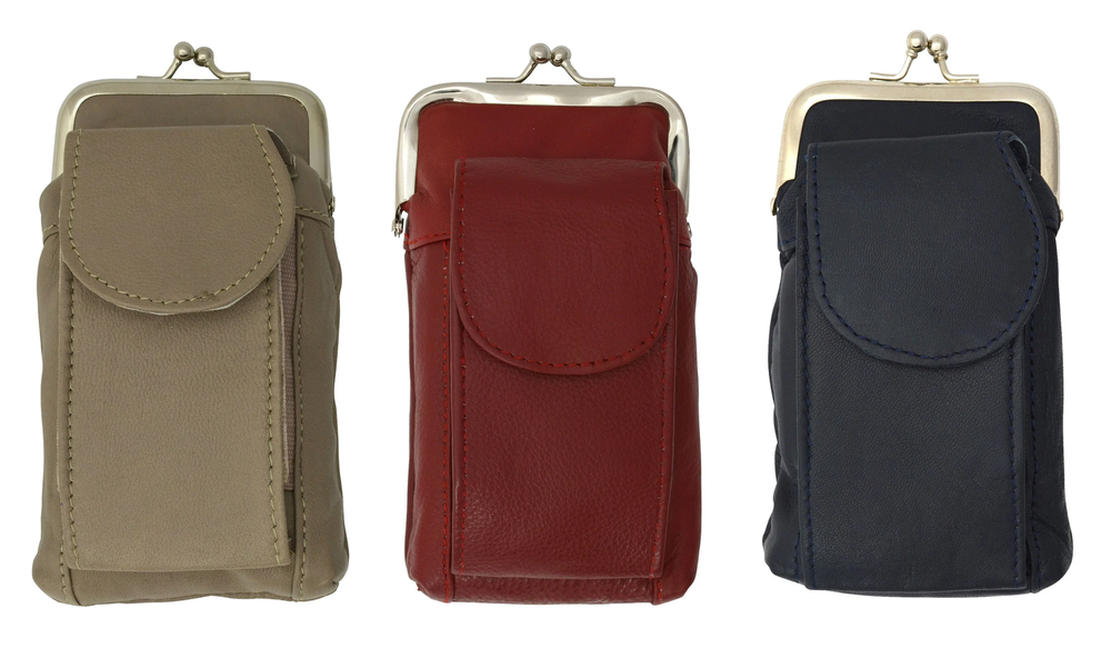 Genuine Leather Cigarette Soft Case Tobacco lighter Holder clasp for men women