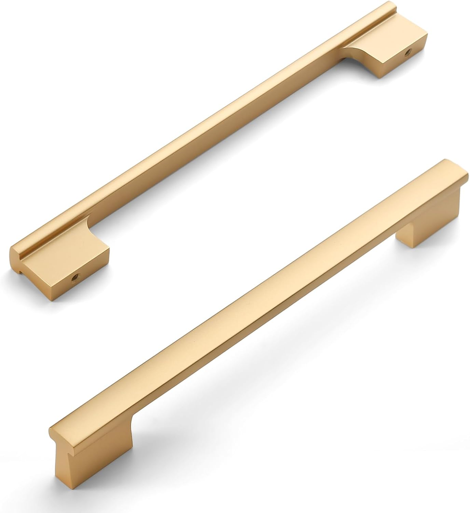 10 Pack Gold Cabinet Pulls 10 Inch(254Mm) Hole Centers Kitchen Cabinet Handles H