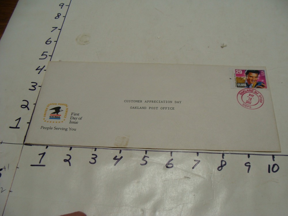 vintage First Day Cover---customer appreciation day ELVIS STAMP 1983-image