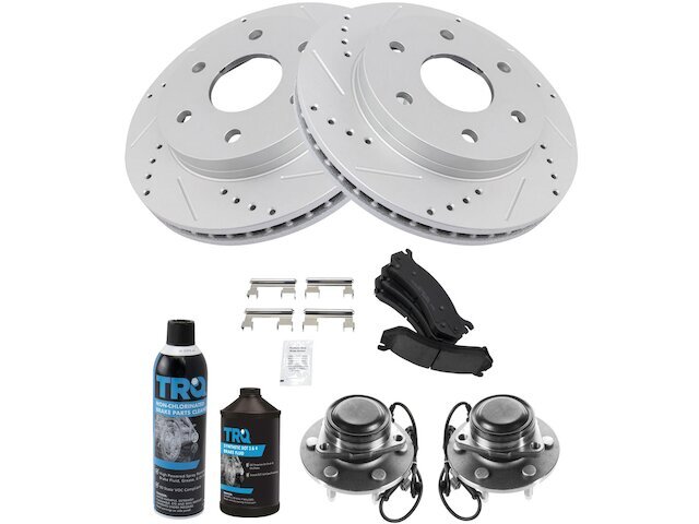Front Brake Pad and Rotor and Wheel Hub Kit fits Tahoe 2000-2006 RWD 43ZDNH