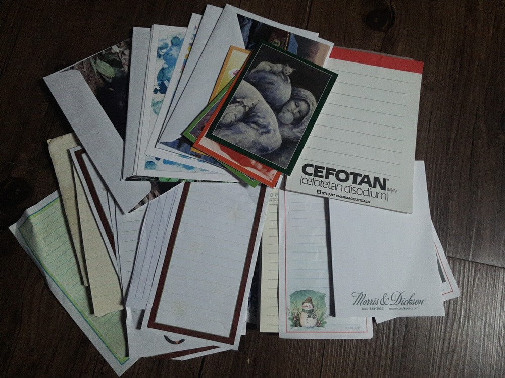 Jumbo Office Clip Journals 2 – Bulk Notepads with Envelopes & Stationery Set