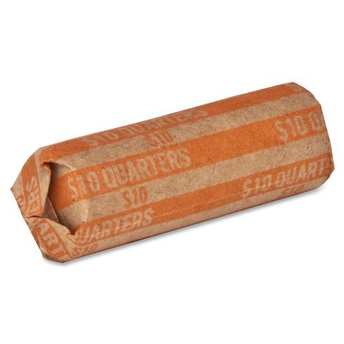 Sparco Flat $10.00 Quarters Coin Wrapper - 1000 Wrap[s] - 60 Lb Paper Weight -