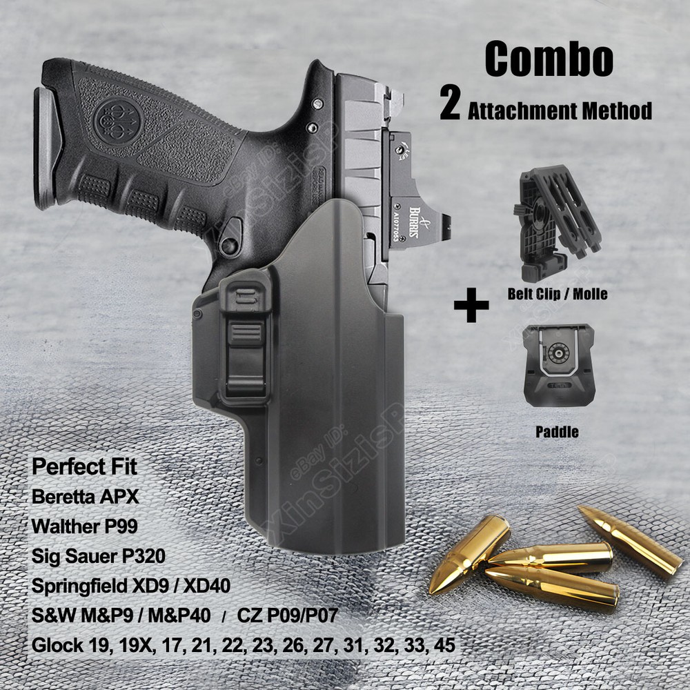 IPSC M&P40 Holster For Beretta APX Springfield XD9 CZ P07 P10 Sig P320 S&W M&P9