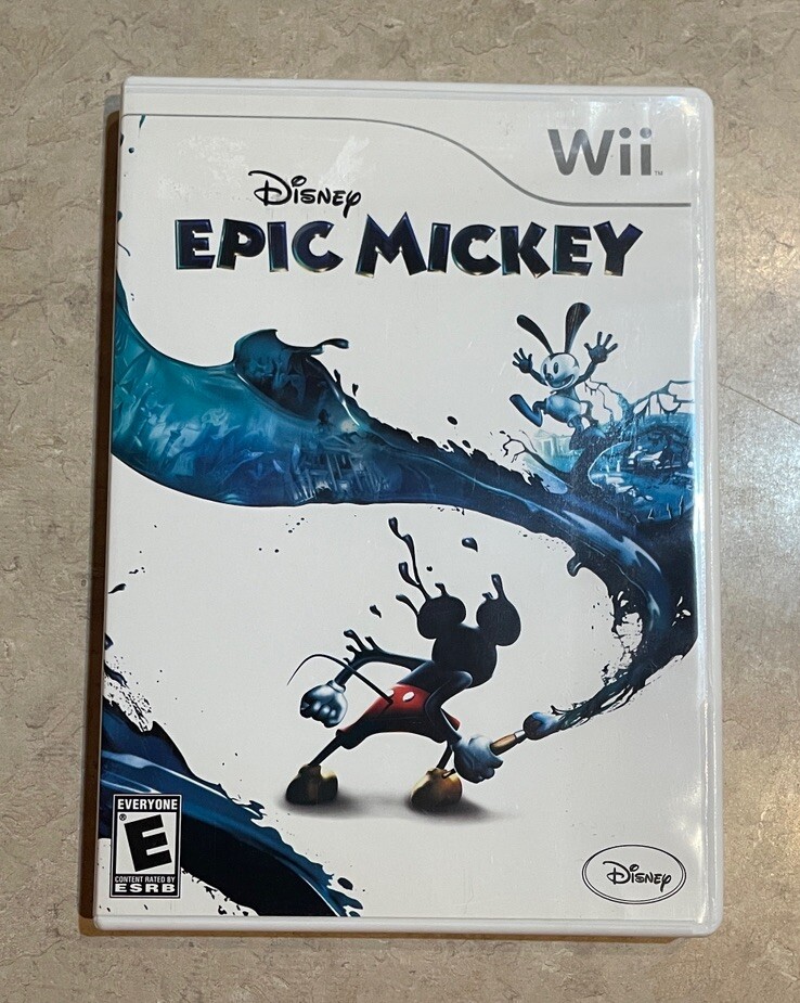 Disney Epic Mickey (Nintendo Wii, 2006) Complete W/Manual CIB Tested