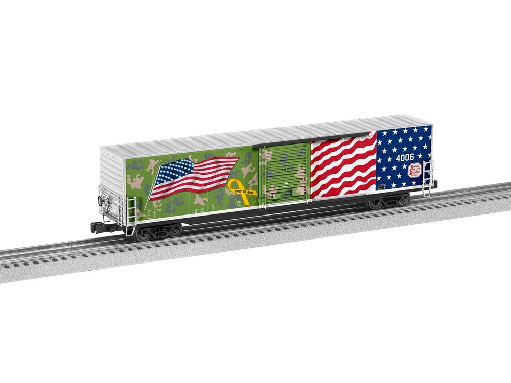 Lionel - Calibre O - Kansas City Southern LED 60' Flag Boxcar - 2026340