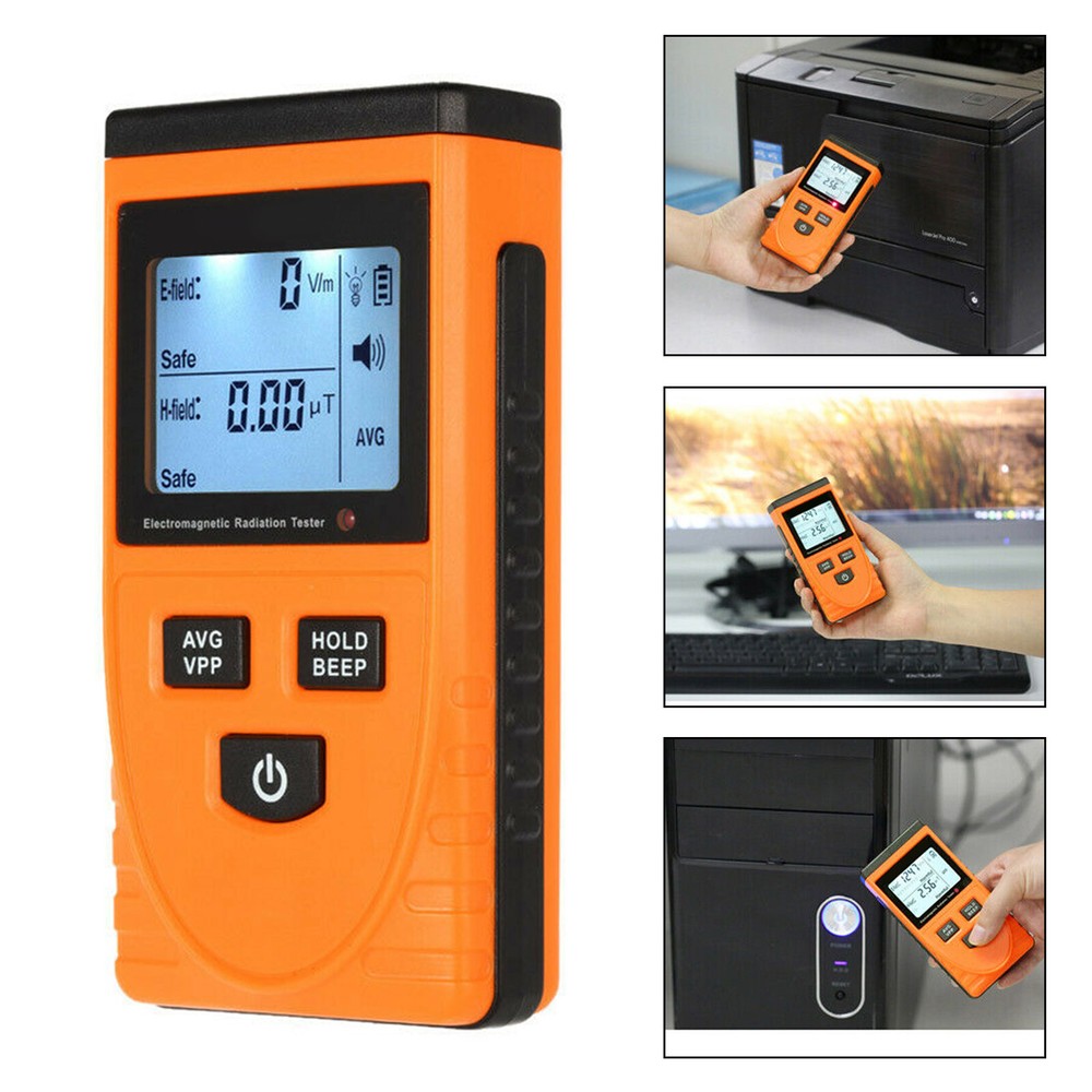 Digital LCD EMF Meter for Electromagnetic Field Radiation Detection