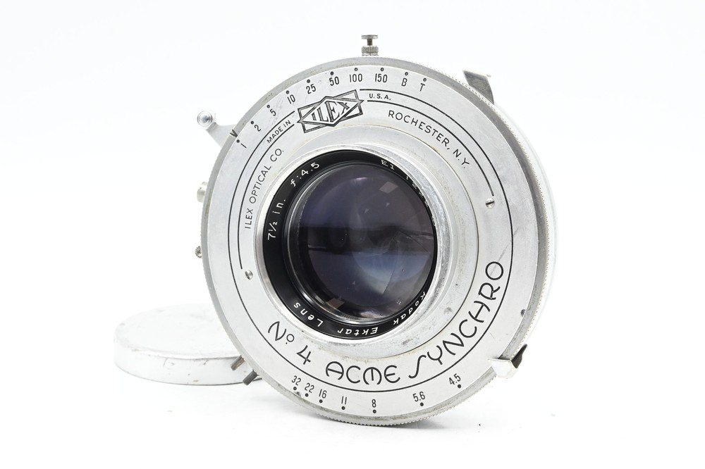 Kodak Ektar 7 1/2'' f4.5 Large Format Lens in Ilex 4 Acme Shutter #222