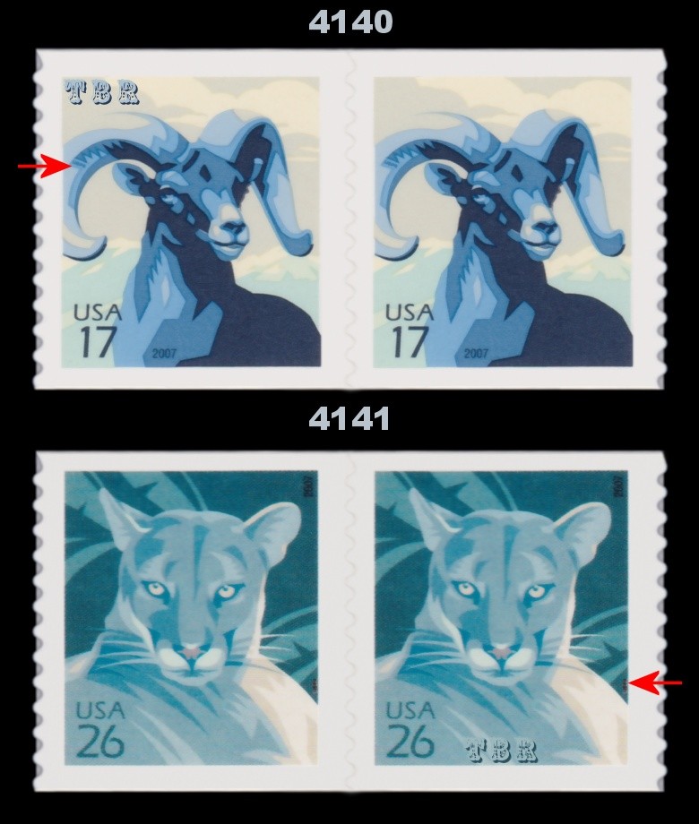 Panther & Big Horn Sheep Pairs 4140 4141 Complete BCA 2007 Set of 2 MNH -Buy Now-image