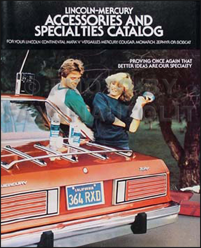 1978 Lincoln Accessories Sales Catalog Mark V Town Car Continental Versailles