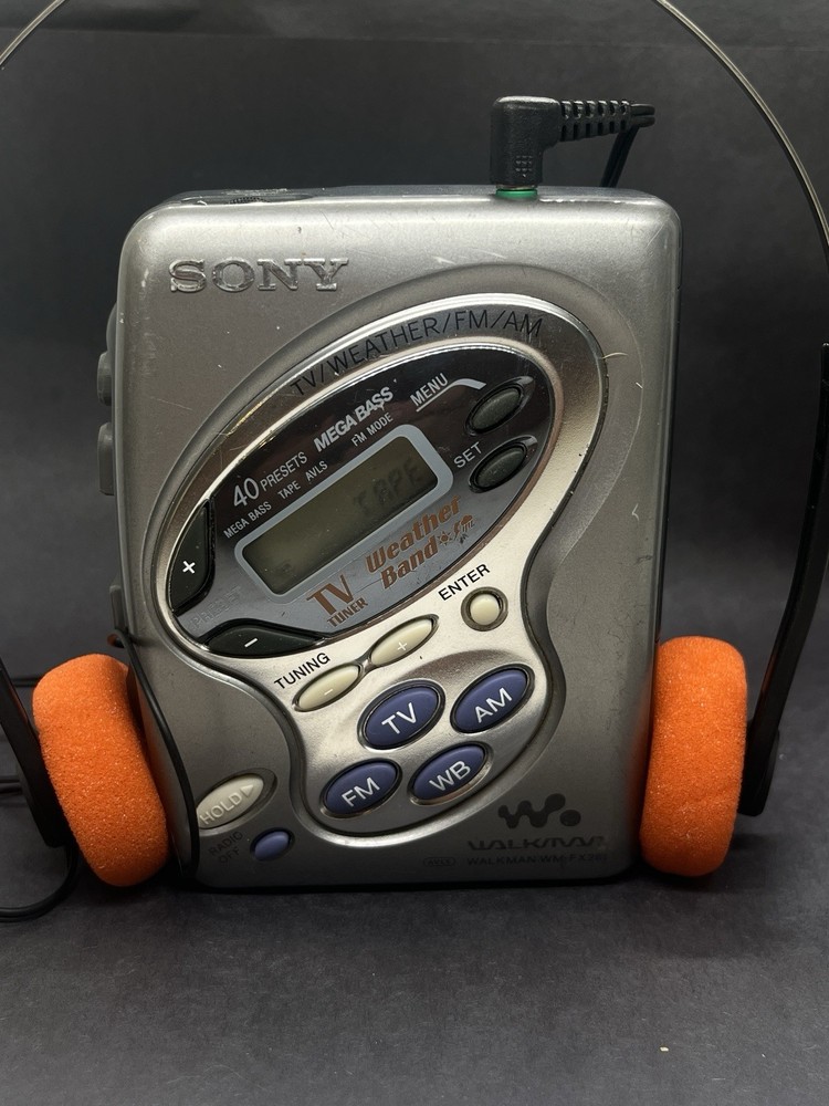 Sony Walkman WM-FX281 FM AM Radio Cassette Player with New Belt Tested Working