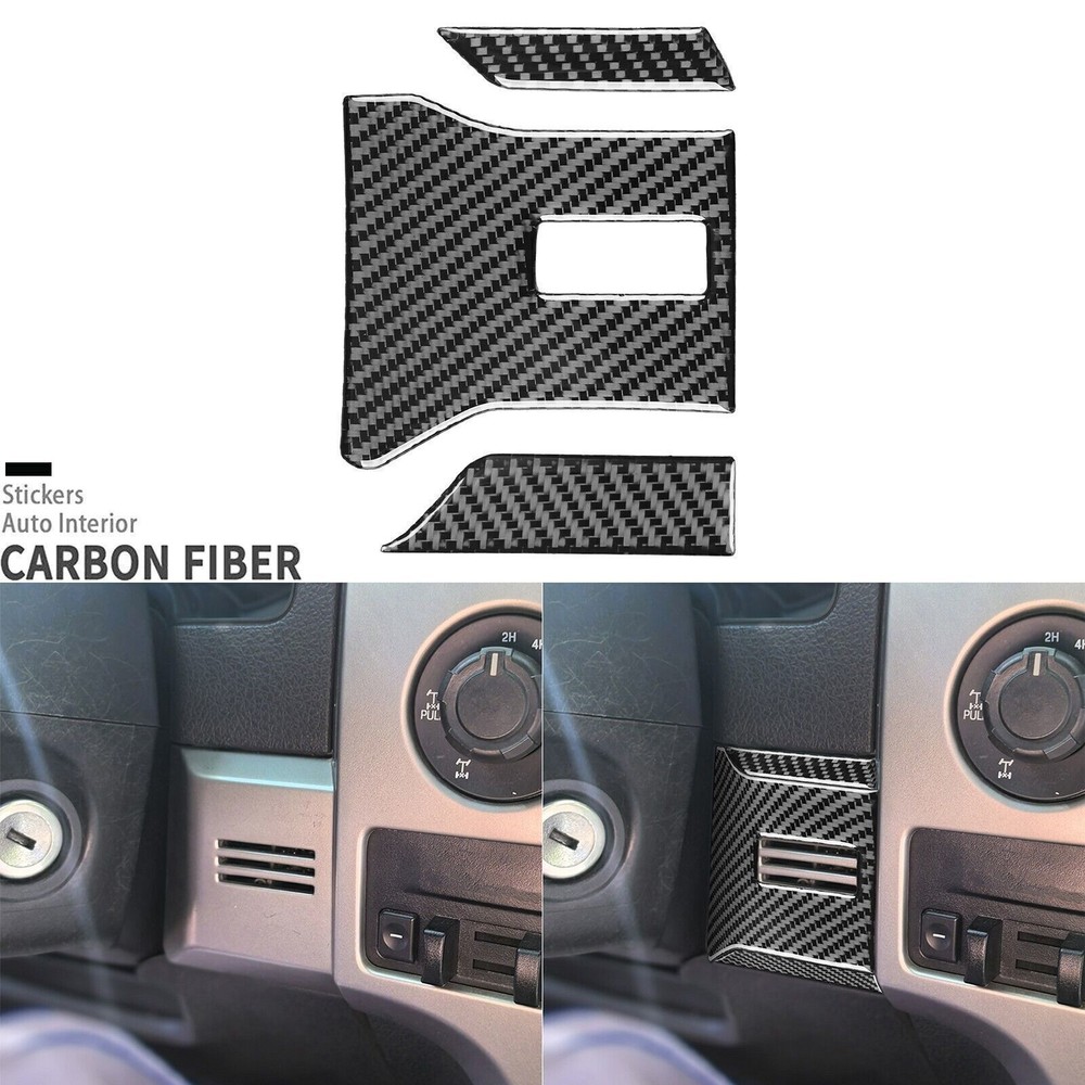 Real Carbon Fiber Driver Side Dashboard Panel Cover For Ford F150 Raptor 2009-14