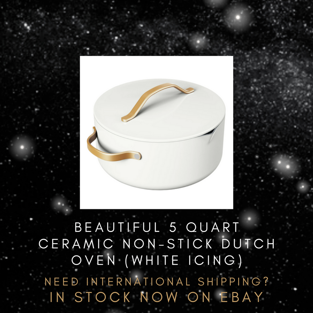 Drew Barrymore White Icing 5 Quart Dutch Oven Replacement Cookware