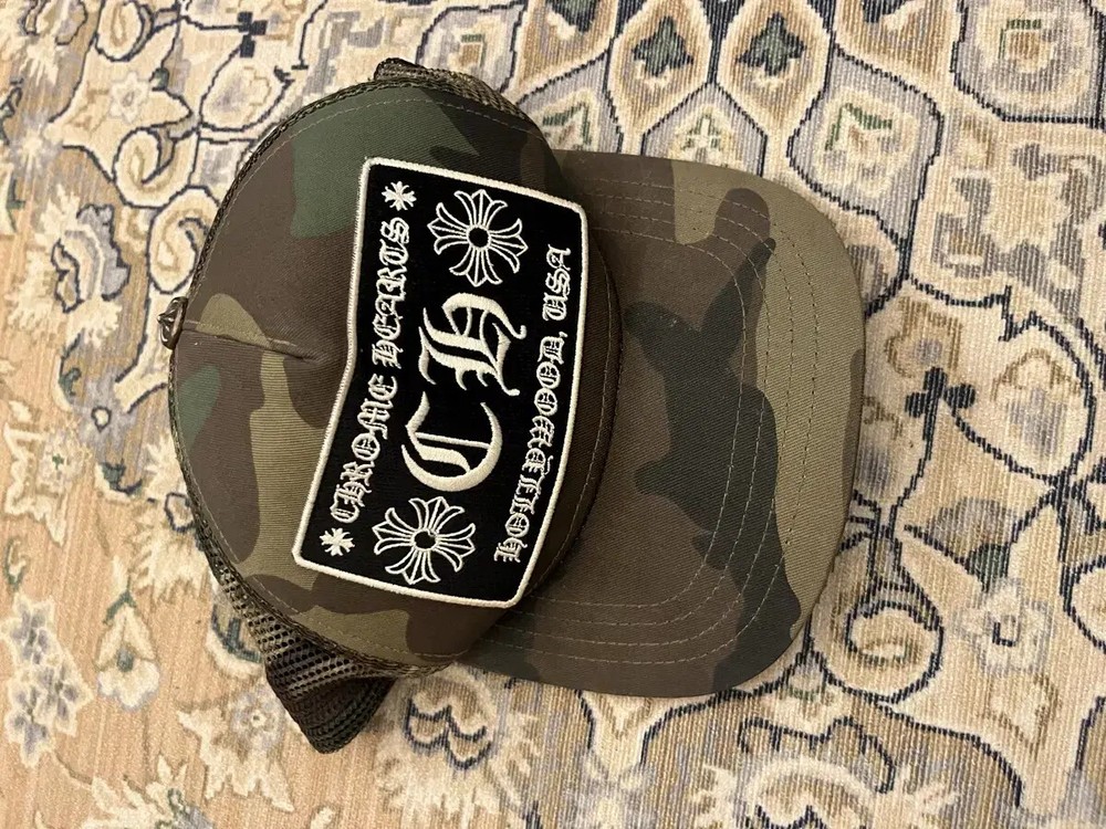 Chrome hearts mesh cap camo