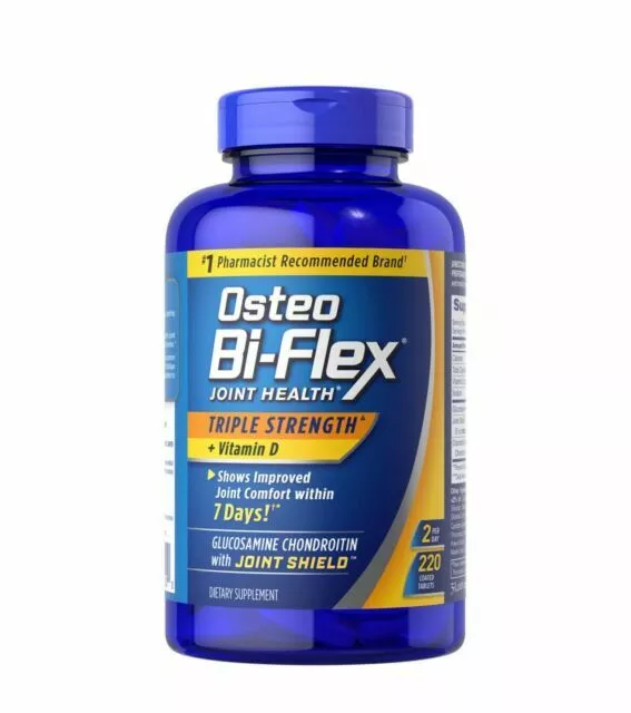 Osteo Bi-Flex Triple Strength with Vitamin D Joint Health Supplement (Pack of 220 Tablets)