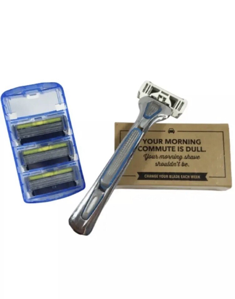 Dollar Shave Club Executive Razor Handle + 4 Cartridges Razor Refill