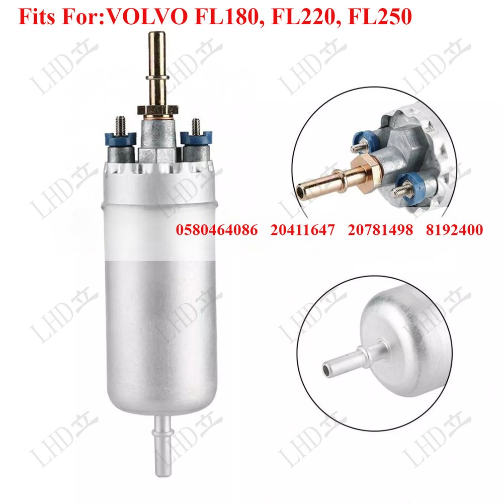 New Fuel Pump 0580464086 Compatible with Volvo FL180 FL220 FL250 Models 20411647 20781498 8192400