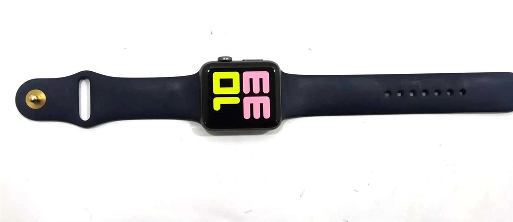 Apple Watch Series 3 GPS 42mm Aluminum Case A1859 Black Sport Band