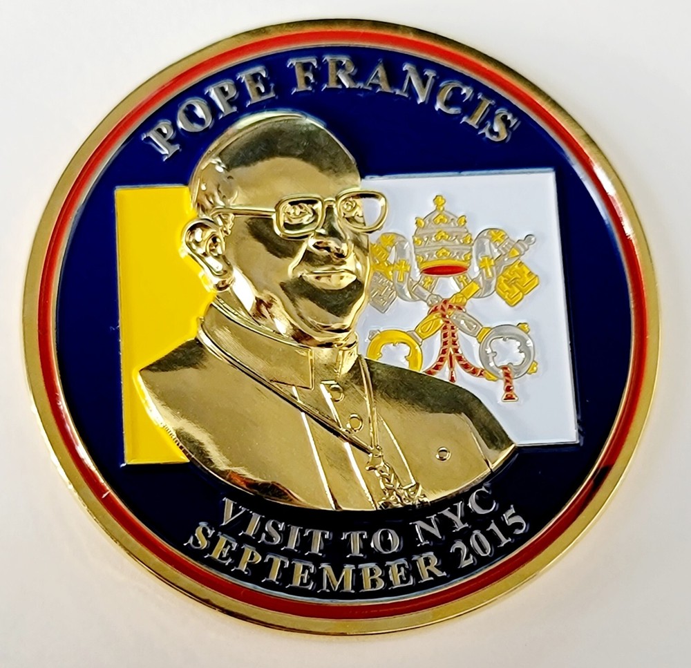 NYPD POLICE STRATEGIC RESPONSE GROUP COBRA TEAM PAPAL VISIT OF POPE FRANCIS COIN-image