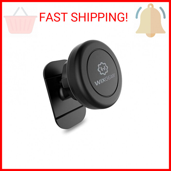 WixGear Magnetic Mount, Universal Stick-On Dashboard Magnetic Car Mount Holder,
