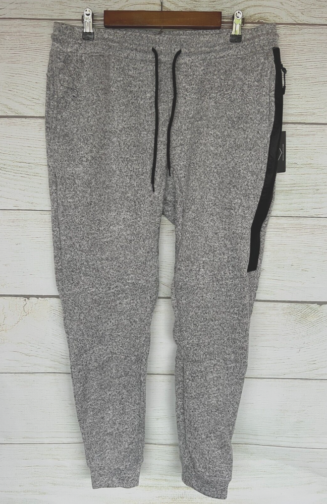 Brooklyn Cloth Joggers Mens Size Large Grey Fleece Slim True Fit Jogger Pant New