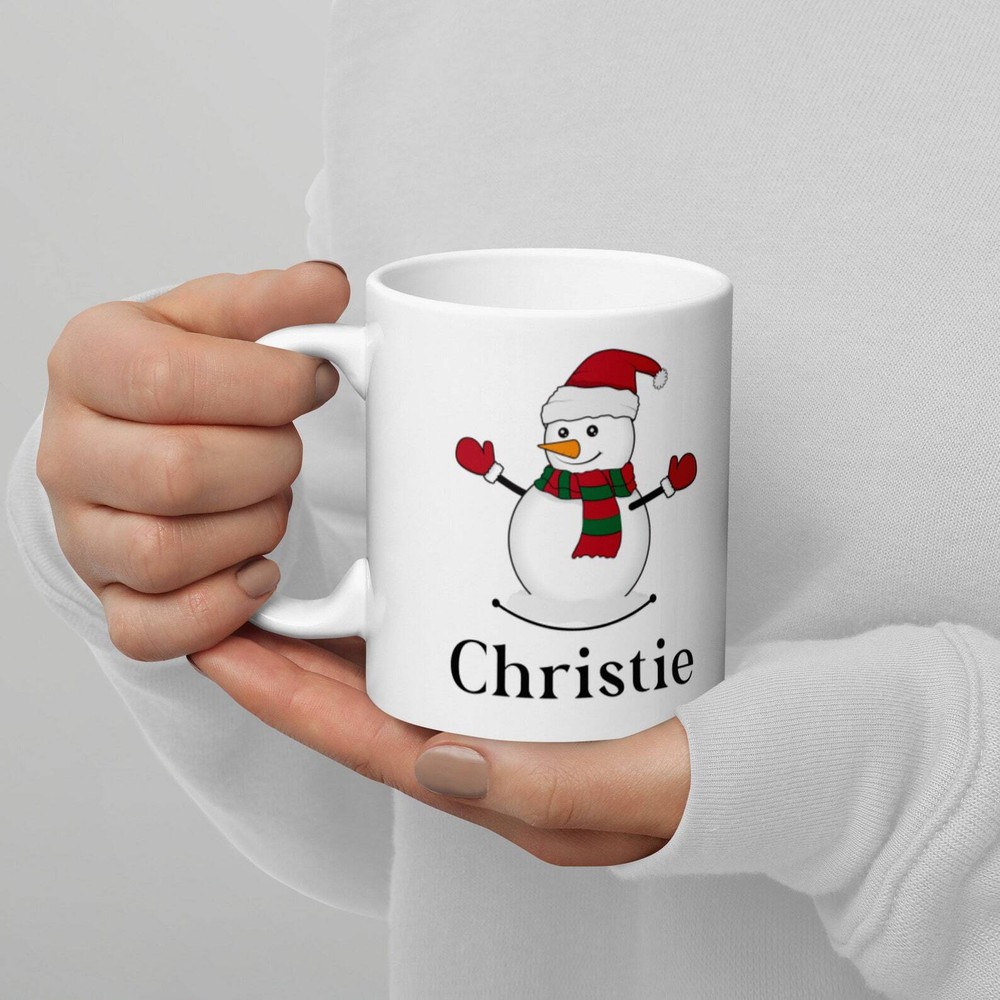 Personalized Snowman Hot Cocoa Mug for Kids Frosty Movie Themed Gift