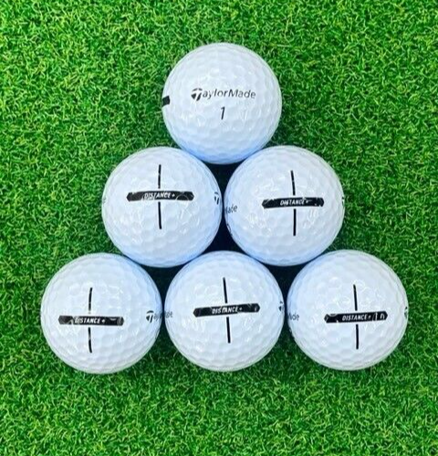TaylorMade Distance+ 5A Mint Used Golf Balls 24 Pack Low Compression for Maximum Distance