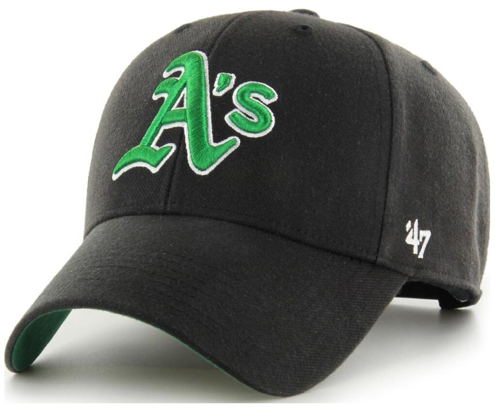 47 Brand Oakland Athletics Sidepatch Sure Shot MVP Blk Curved Visor Cap Snapback