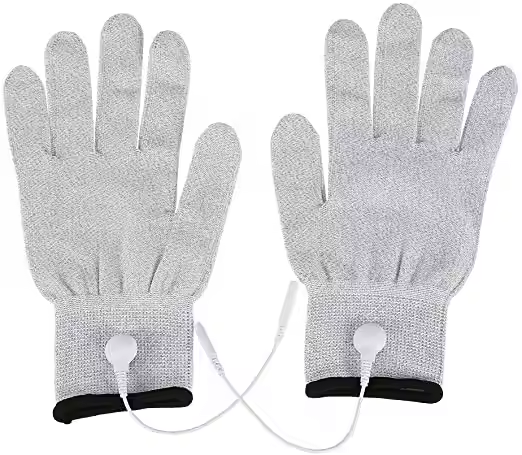 1 Pair Conductive Electrode Massage Gloves For Beauty Machine Easy To Carry