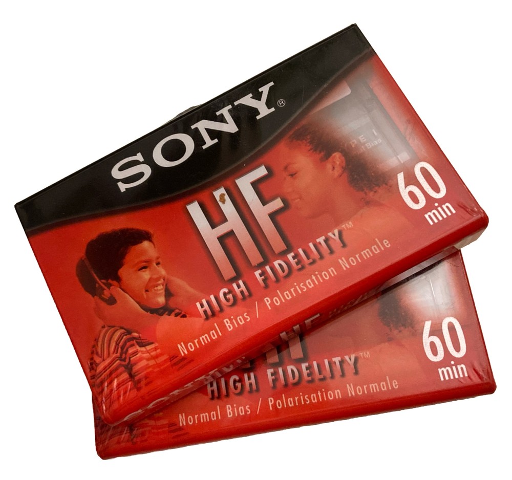 2 Sony C60HFR Music & Voice Cassette Tapes - Free Shipping-image