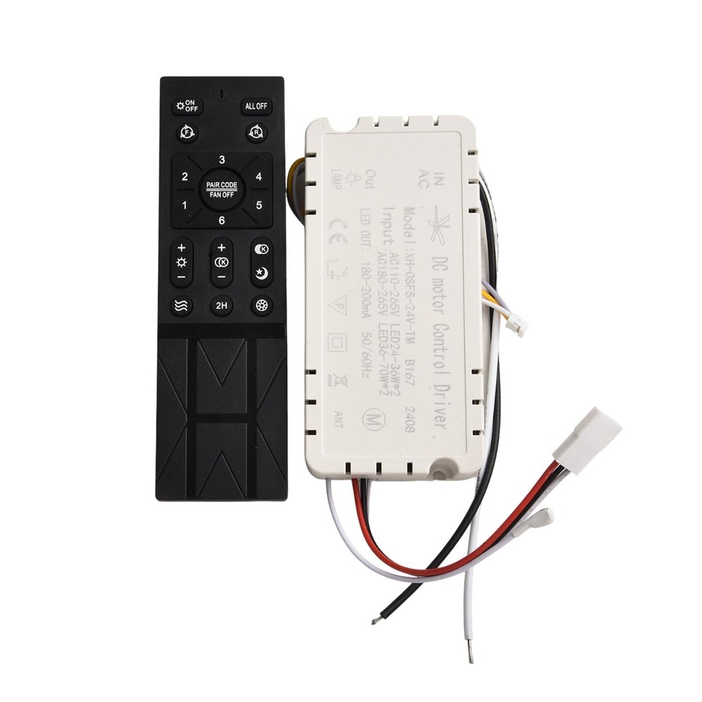 Ceiling Fan Light Remote Control with Variable Frequency 6 Speed Settings