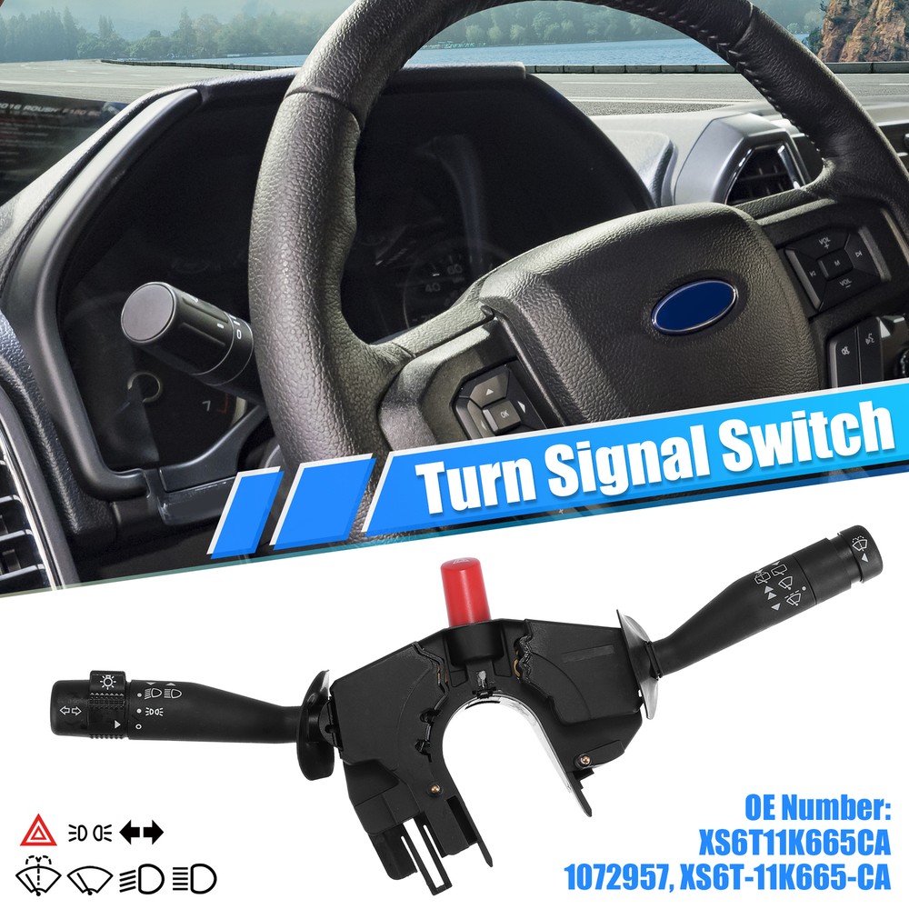 Steering Column Turn Signal Lever Switch XS6T11K665CA for Ford Courier Fiesta