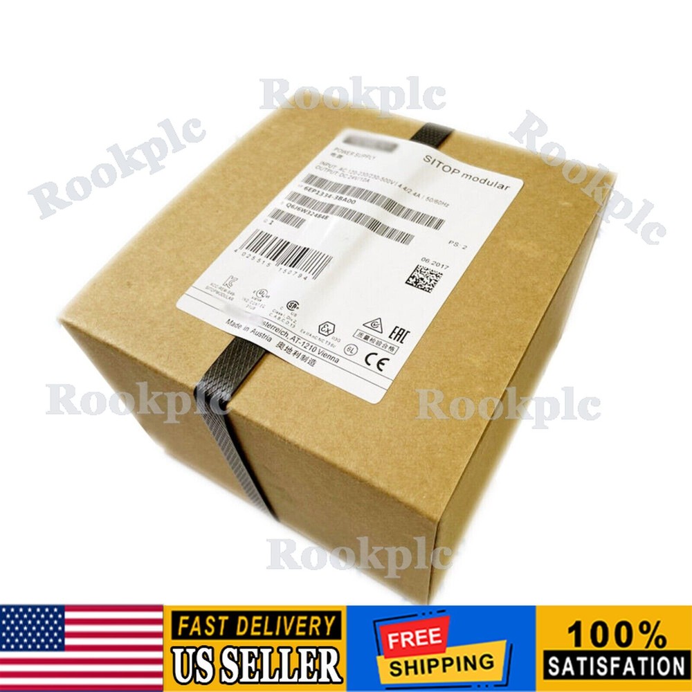 New Siemens 6EP1334-3BA00 SITOP PSU100S DC 24V/10A POWER SUPPLY 6EP1 334-3BA00