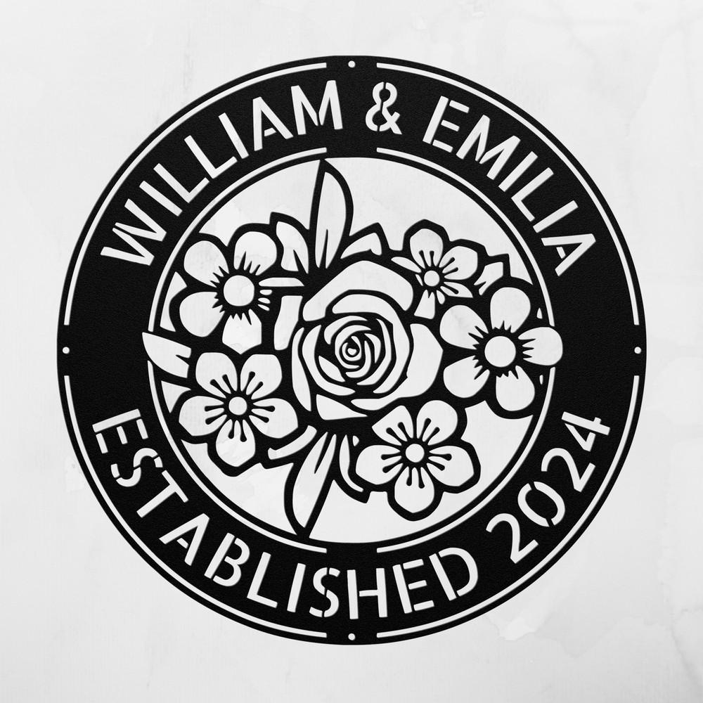 Custom Family Name Metal Signs Personalized Wall Home Decor Gift Indoor Outdoor