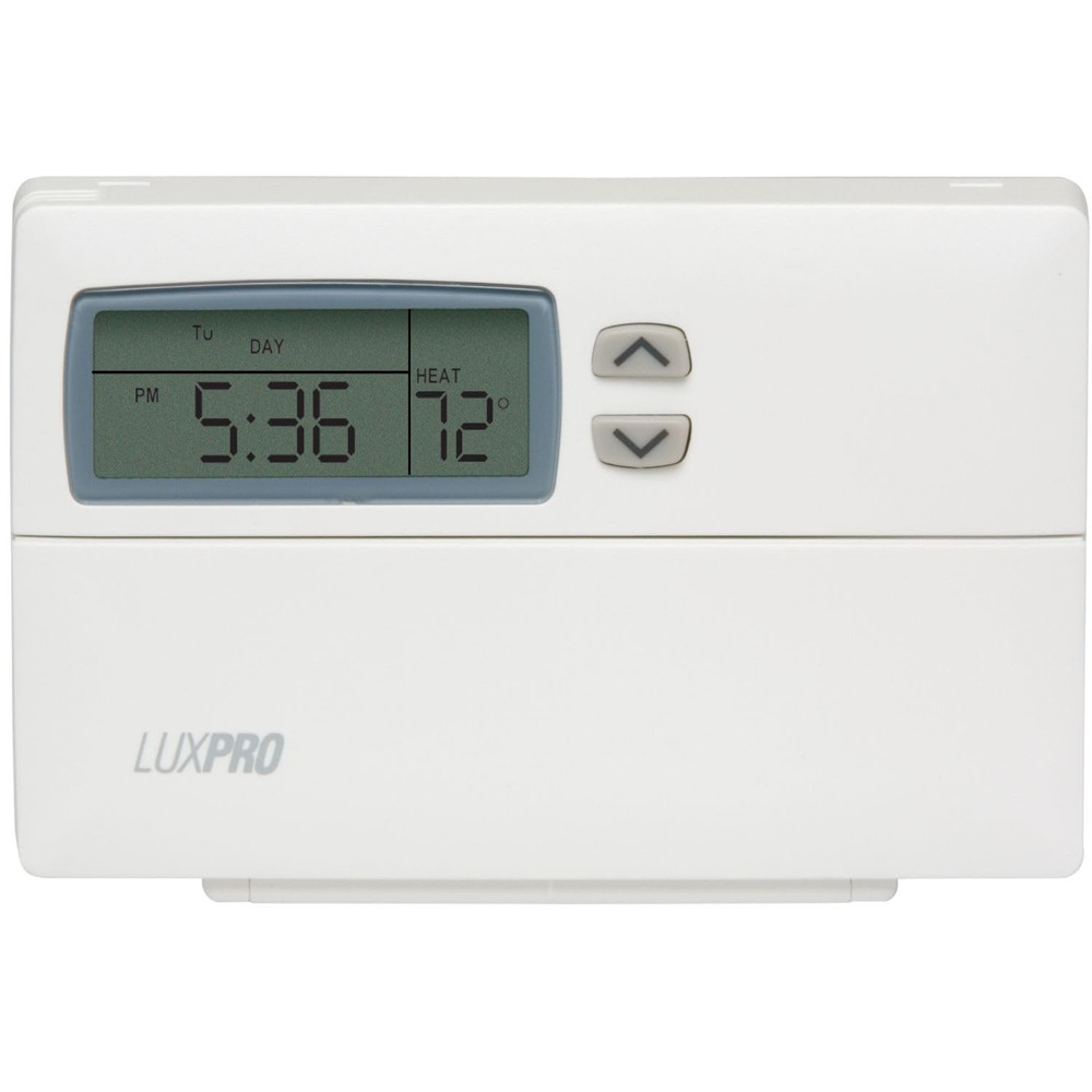 PSP511C Programmable 5-2 Day Thermostat for Home Use; 1 Heat, 1 Cool, Batteri...