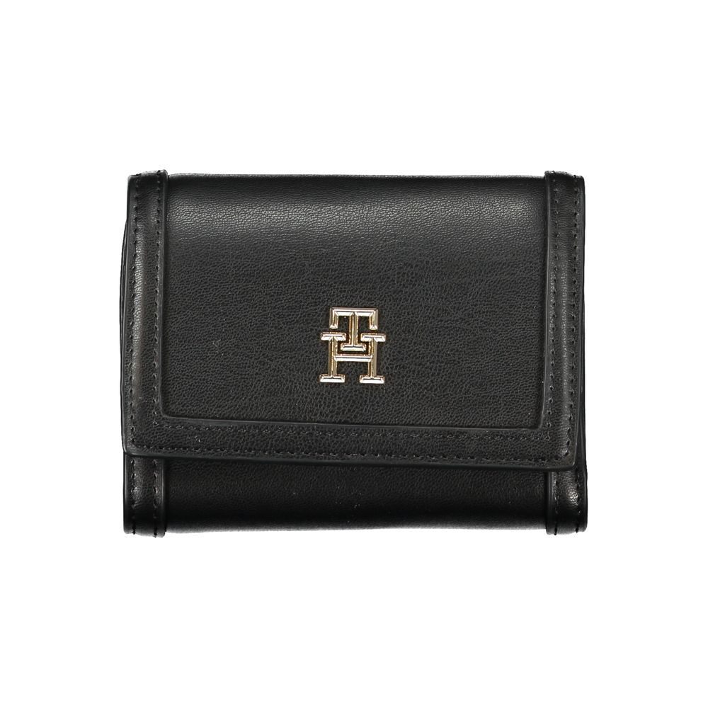 Tommy Hilfiger Black Polyester Slim Wallet for Men
