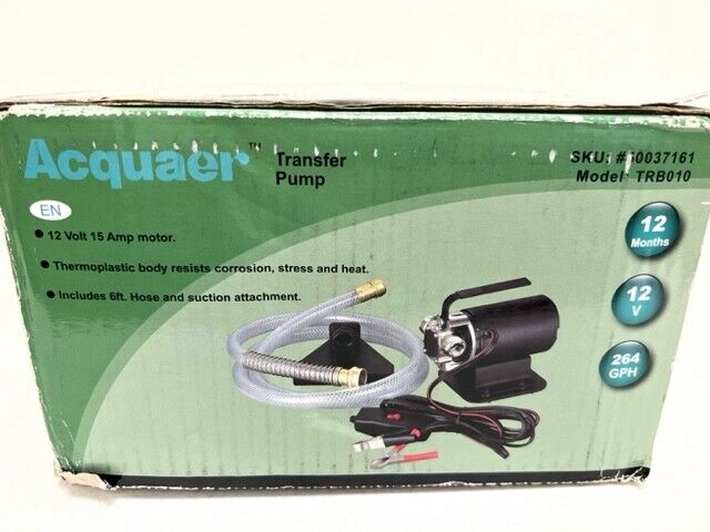 Water Transfer Pump DC 12V 1/10HP Portable Electric Water Removal Utility Pump w