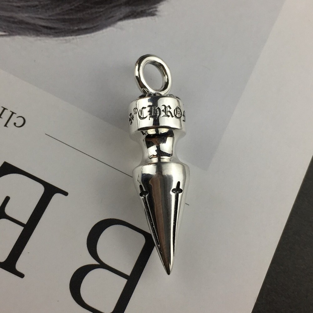 Chrome hearts sterling silver bullet pendant