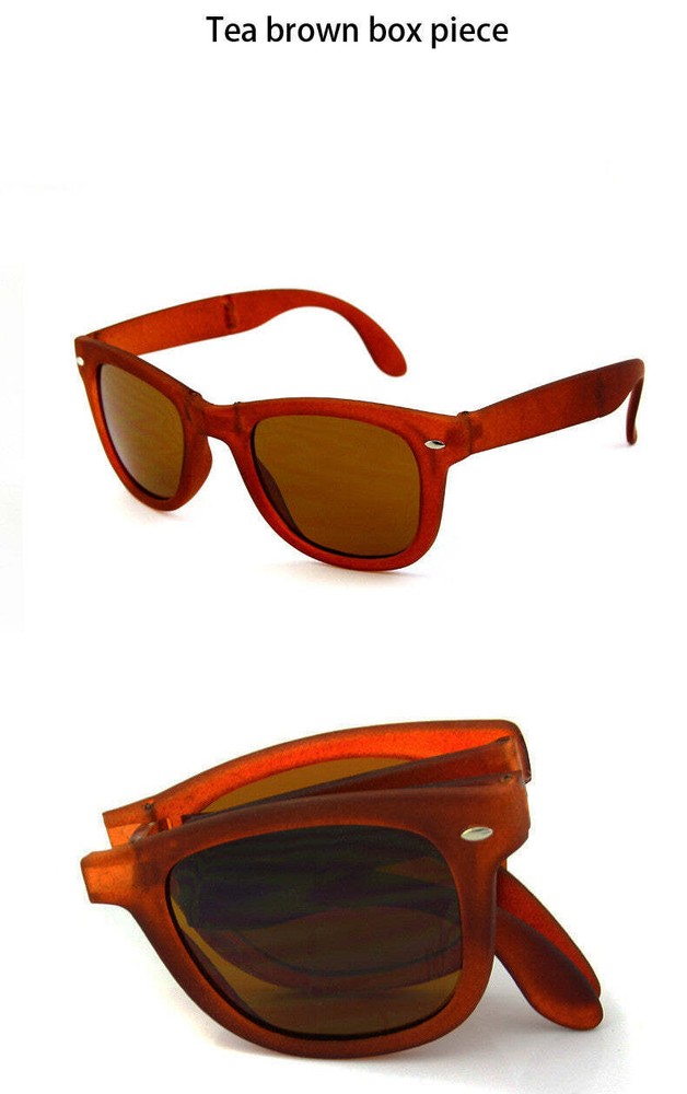 Men Shopping Travel Colorful UV400 Folding Sunglasses