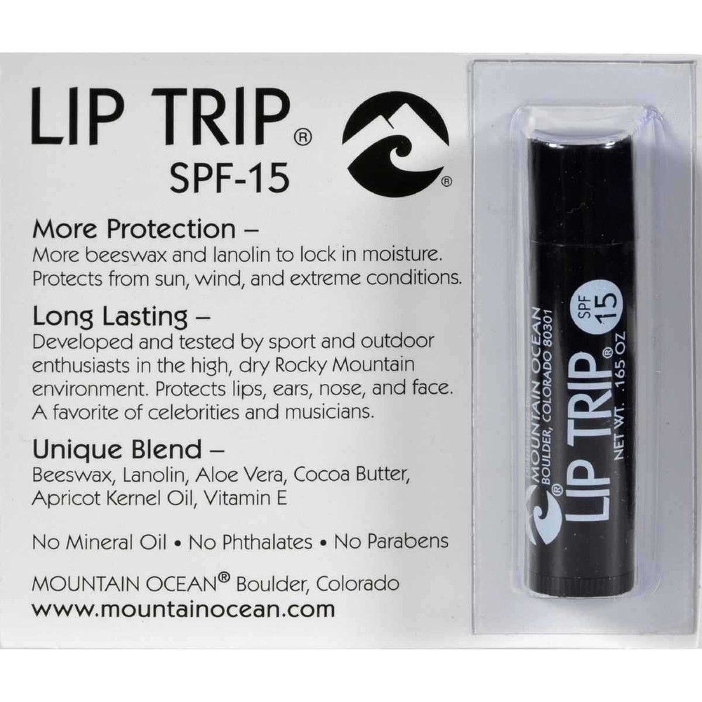 Case of 12 Lip Trip Balm Tubes 0.165 oz Each