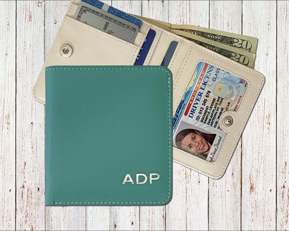 Slim RFID-Blocking Genuine Leather Women's Wallet with Coin Pocket-image