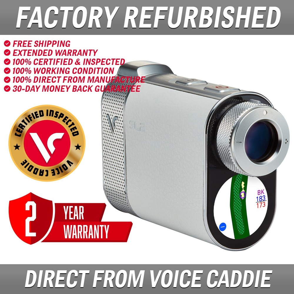 Voice Caddie SL2 Golf Laser Rangefinder with 6x Magnification and Slope Mode - UVG Technology-image