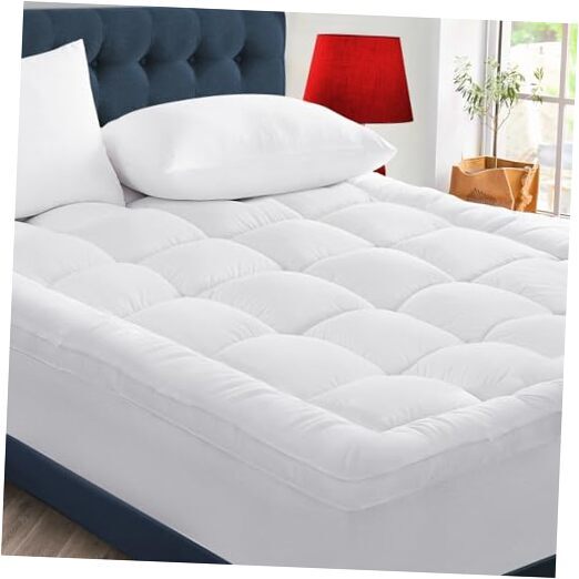 Queen Mattress Topper for Back Pain - Extra Thick Cooling Queen（60