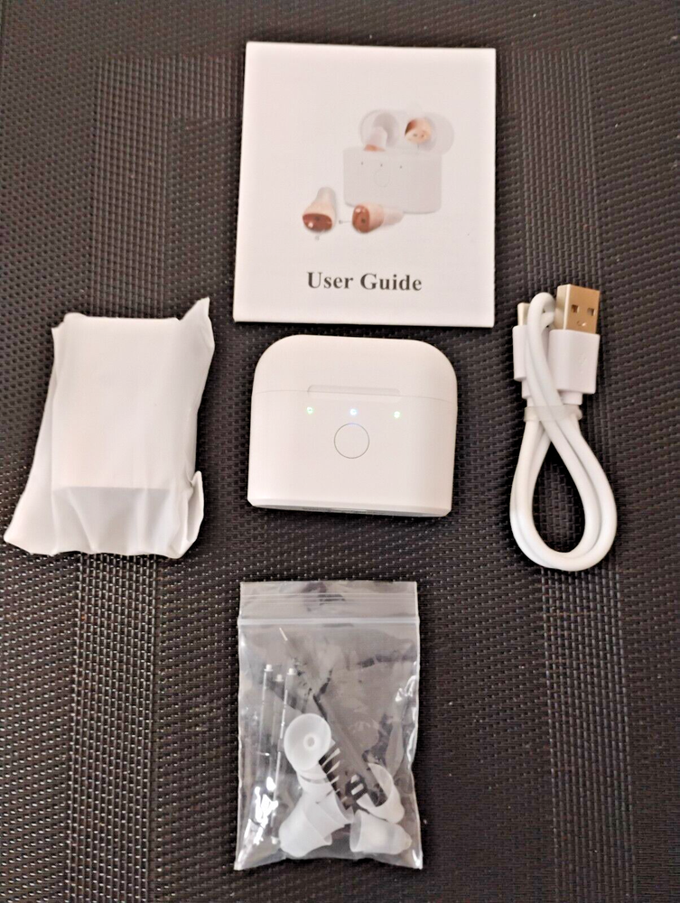 RECHARGEABLE  PAIR HEARING AIDS 3 PROGRAMS INC NOISE REDUCTION advanced  BEIGE