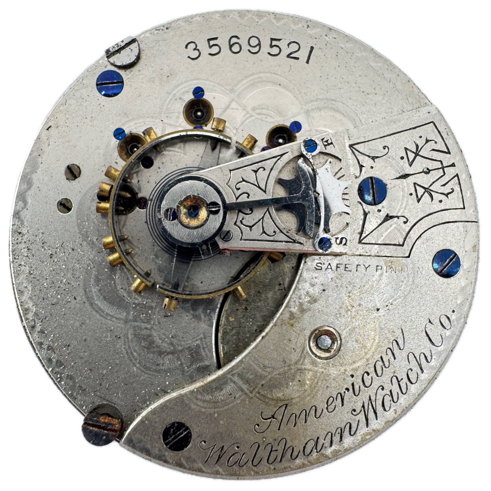 Antique 1888 Waltham 15 Jewel Hunter Pocket Watch Movement PS Bartlett 18s