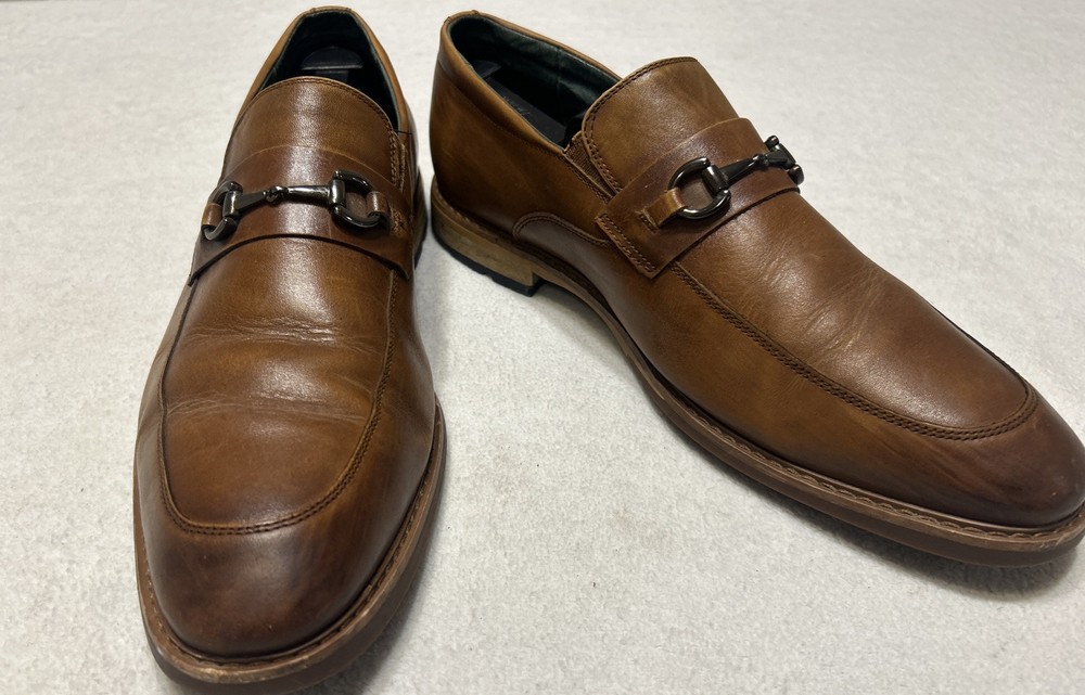 Clarks Men’s Shoes Size 10.5 M Brown Dress Horsebit Loafers Leather Slip On