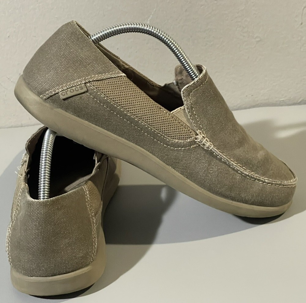 Crocs Shoes Mens Slip On Canvas Comfort Loafer Size 9