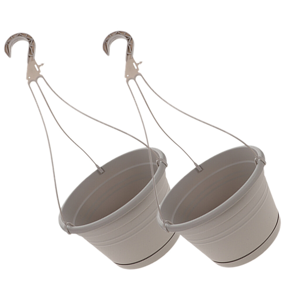 2PCS Hanging Planter Hanging Flower Pot Home Balcony Flower Basket Flower Pot
