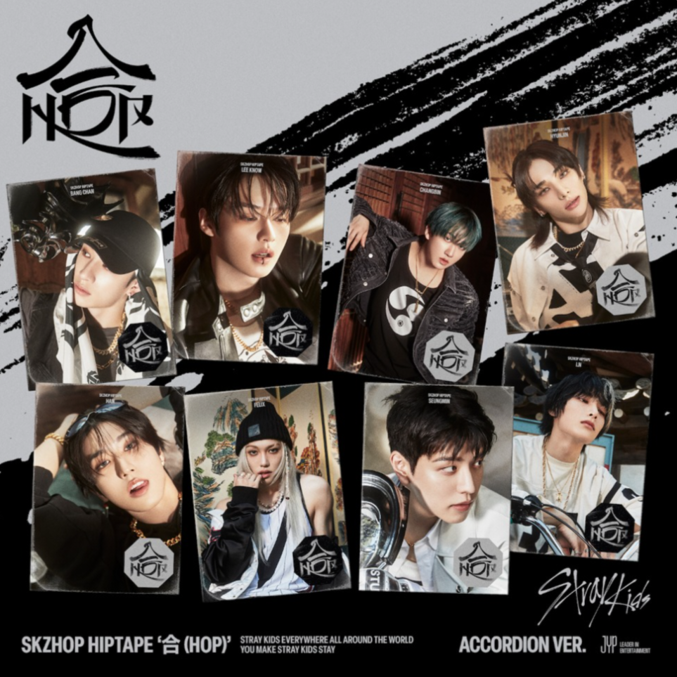 STRAY KIDS SKZ SKZHOP HIPTAPE 合 (HOP) Official Sealed Album Accordion Ver. set